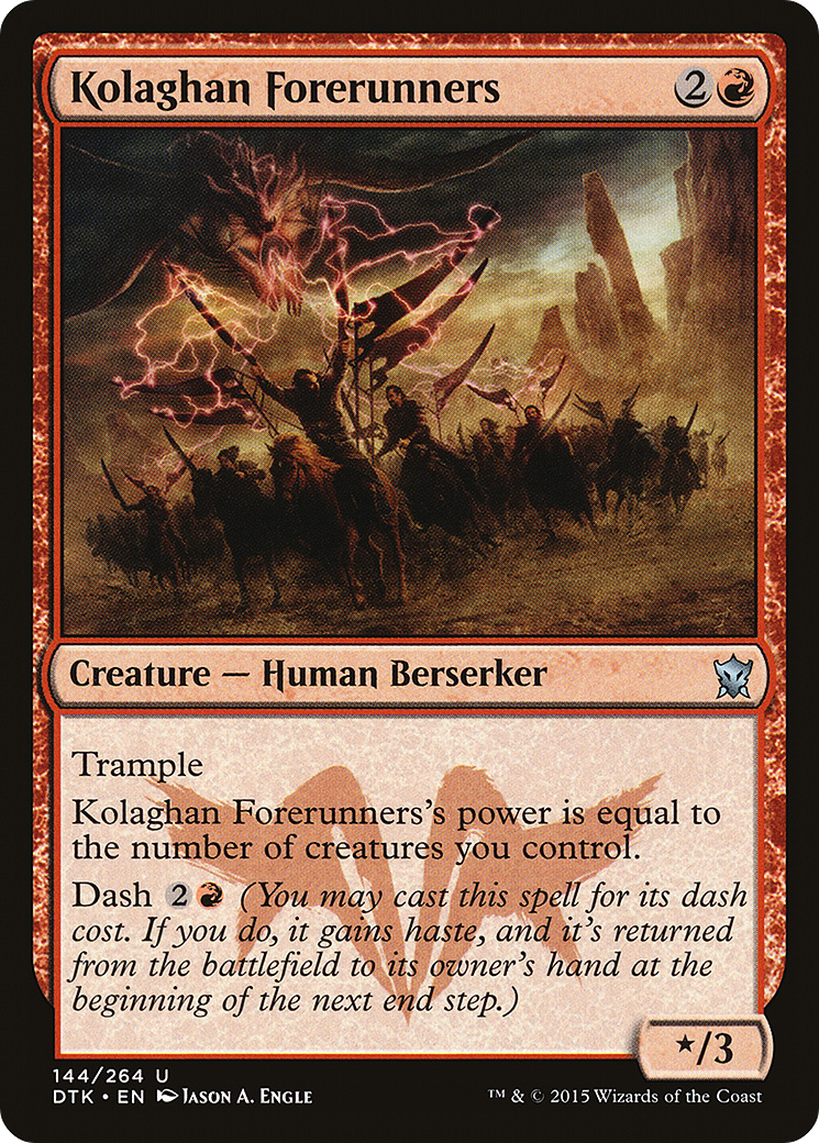 Kolaghan Forerunners (DTK-144) - Dragons of Tarkir Foil