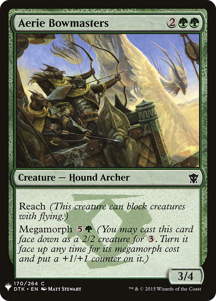 Aerie Bowmasters (LIST-DTK-170) - The List