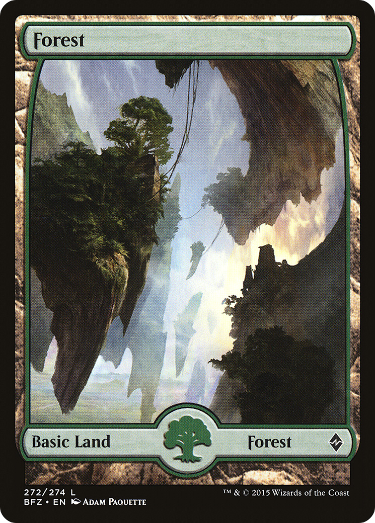 Forest (BFZ-272) - Battle for Zendikar Foil