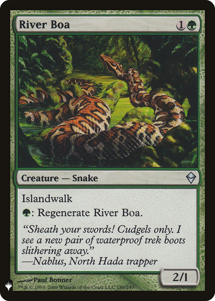River Boa (LIST-ZEN-180) - The List