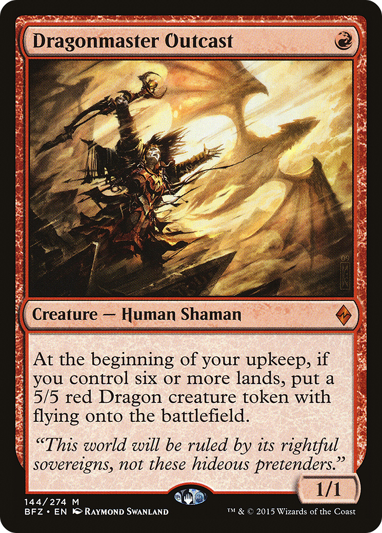 Dragonmaster Outcast (BFZ-144) - Battle for Zendikar Foil
