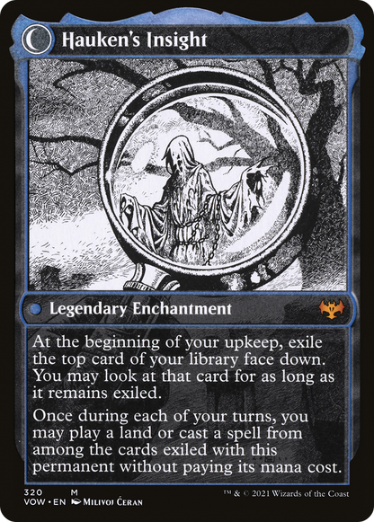 Jacob Hauken, Inspector // Hauken's Insight (VOW-320) - Innistrad: Crimson Vow: (Showcase, Double Faced Transform) Foil