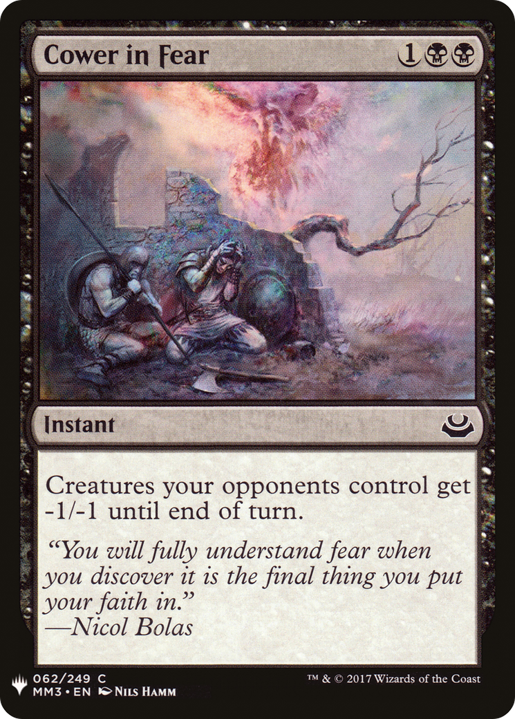 Cower in Fear (LIST-MM3-62) - The List