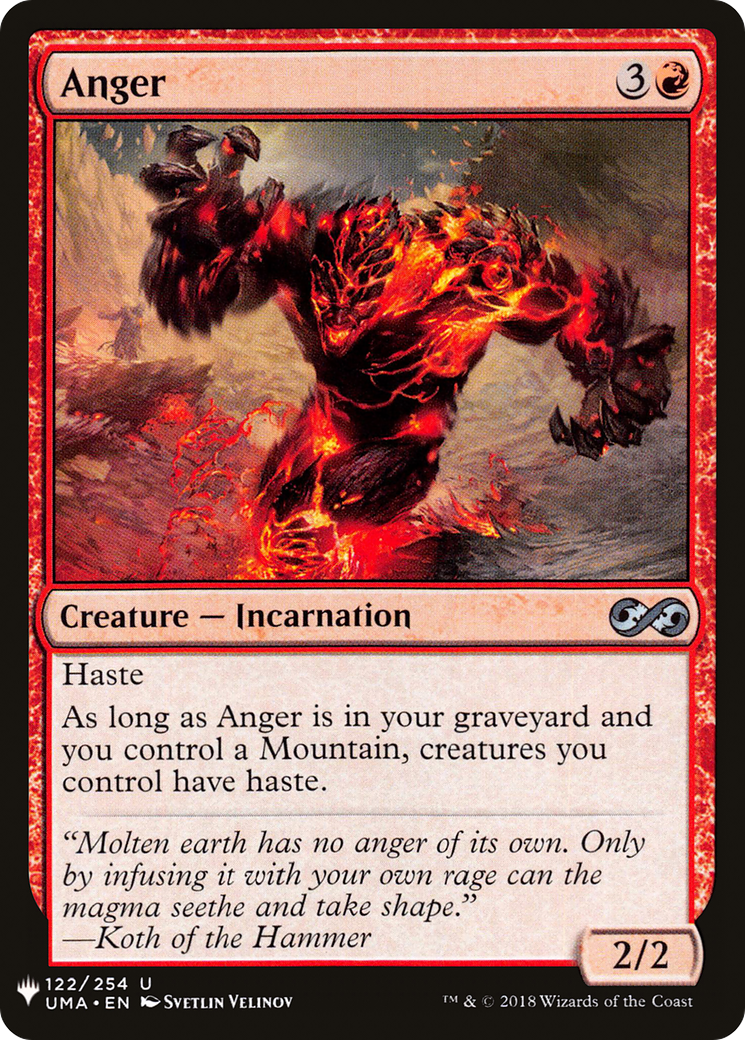 Anger (LIST-UMA-122) - The List