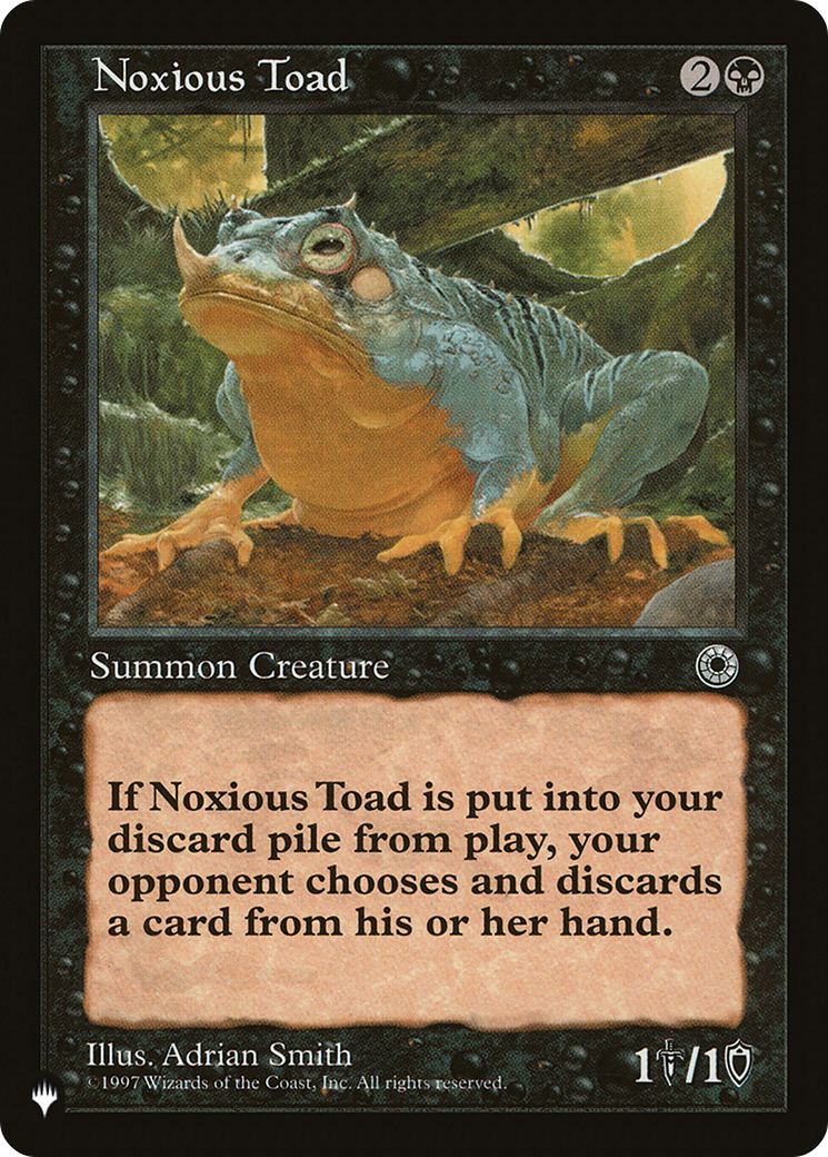 Noxious Toad (LIST-POR-104) - The List