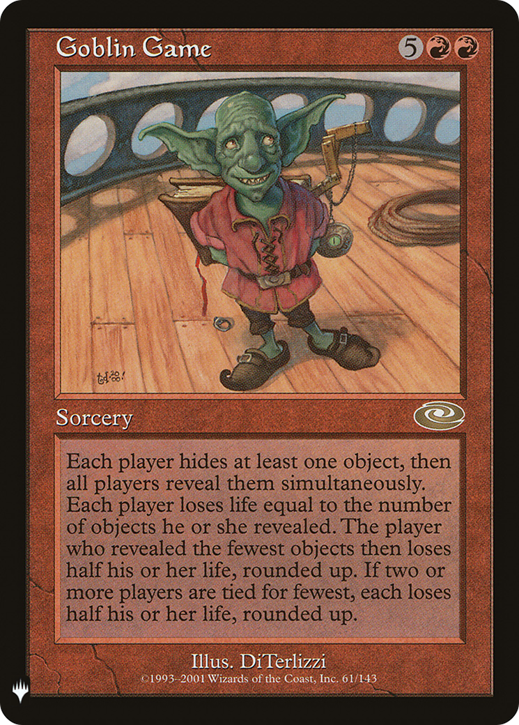 Goblin Game (LIST-PLS-61) - The List