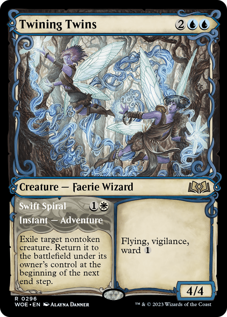 Twining Twins // Swift Spiral (WOE-296) - Wilds of Eldraine: (Showcase)