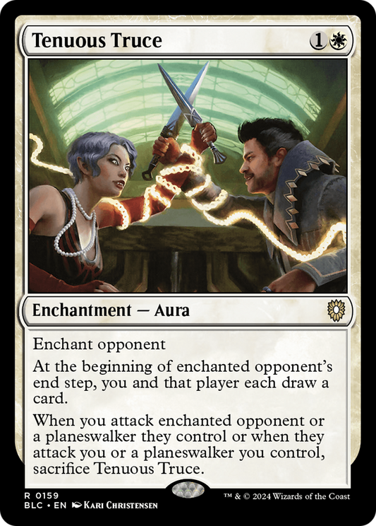 Tenuous Truce (BLC-159) - Bloomburrow Commander