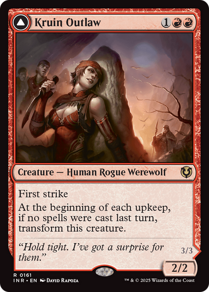 Kruin Outlaw // Terror of Kruin Pass (INR-161) - Innistrad Remastered Foil