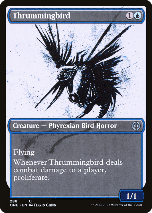 Thrummingbird (ONE-288) - Phyrexia: All Will Be One: (Showcase)