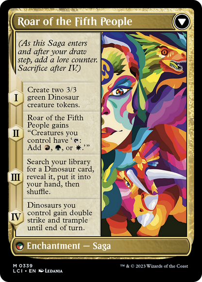 Huatli, Poet of Unity // Roar of the Fifth People (LCI-339) - The Lost Caverns of Ixalan (Borderless)