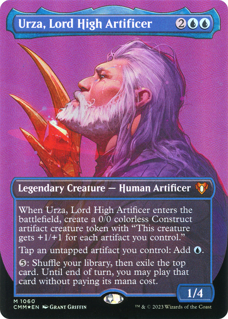 Urza, Lord High Artificer (CMM-1060) - Commander Masters (Borderless) Foil