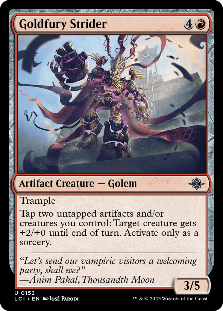 Goldfury Strider (LCI-152) - The Lost Caverns of Ixalan