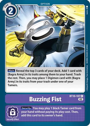 Buzzing Fist (BT10-107) - Xros Encounter