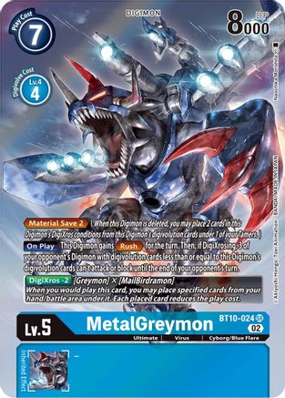 MetalGreymon (Alternate Art) (BT10-024)