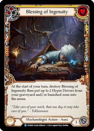 Blessing of Ingenuity (Yellow) (DYN099) - Dynasty Rainbow Foil