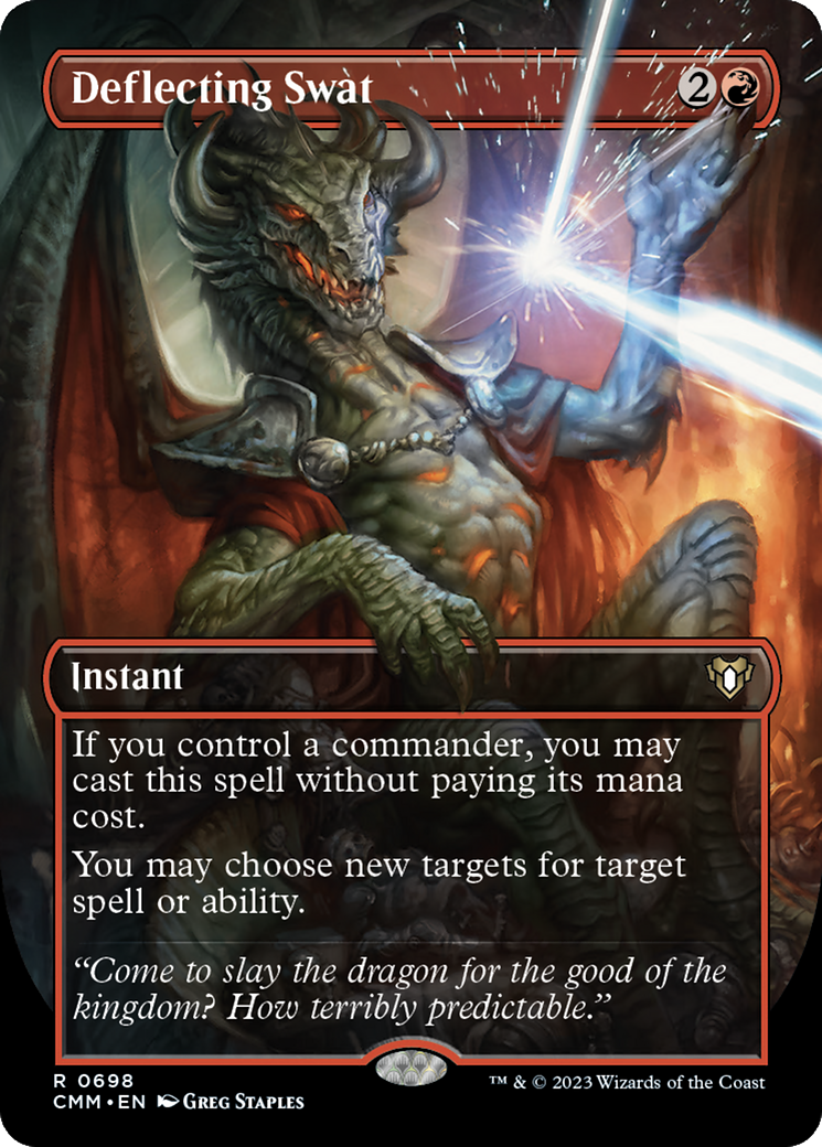 Deflecting Swat (CMM-698) - Commander Masters (Borderless)