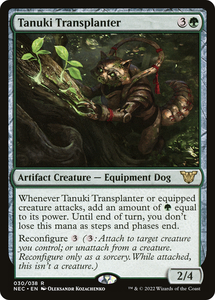 Tanuki Transplanter (NEC-030) - Neon Dynasty Commander