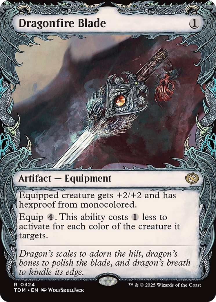 Dragonfire Blade (TDM-324) - Tarkir: Dragonstorm: (Showcase)