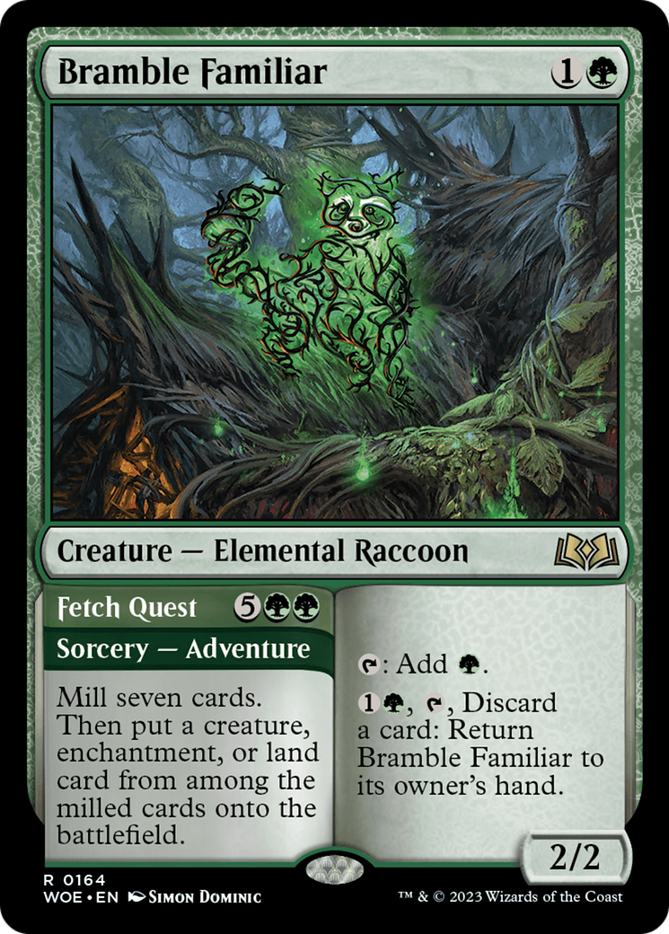 Bramble Familiar // Fetch Quest (WOE-164) - Wilds of Eldraine