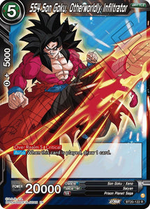 SS4 Son Goku, Otherworldly Infiltrator (FOIL) / Rare / BT20