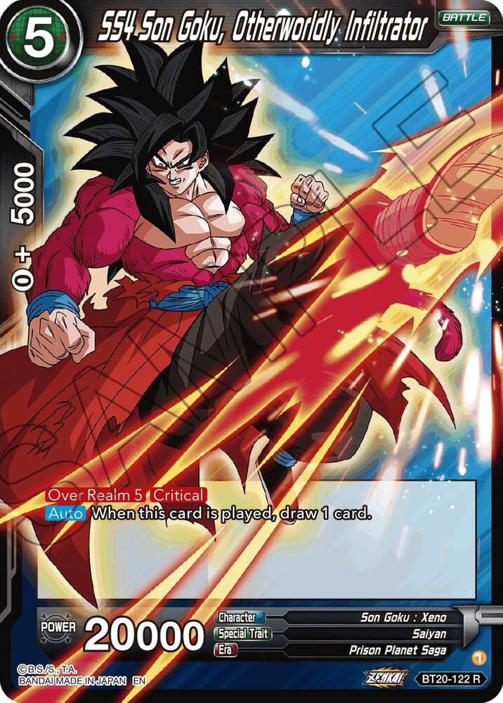 SS4 Son Goku, Otherworldly Infiltrator (FOIL) / Rare / BT20