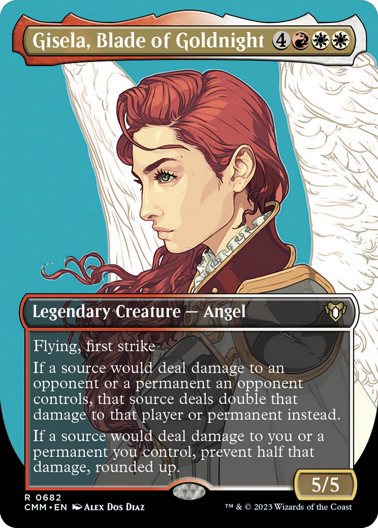 Gisela, Blade of Goldnight (CMM-682) - Commander Masters (Borderless) Foil