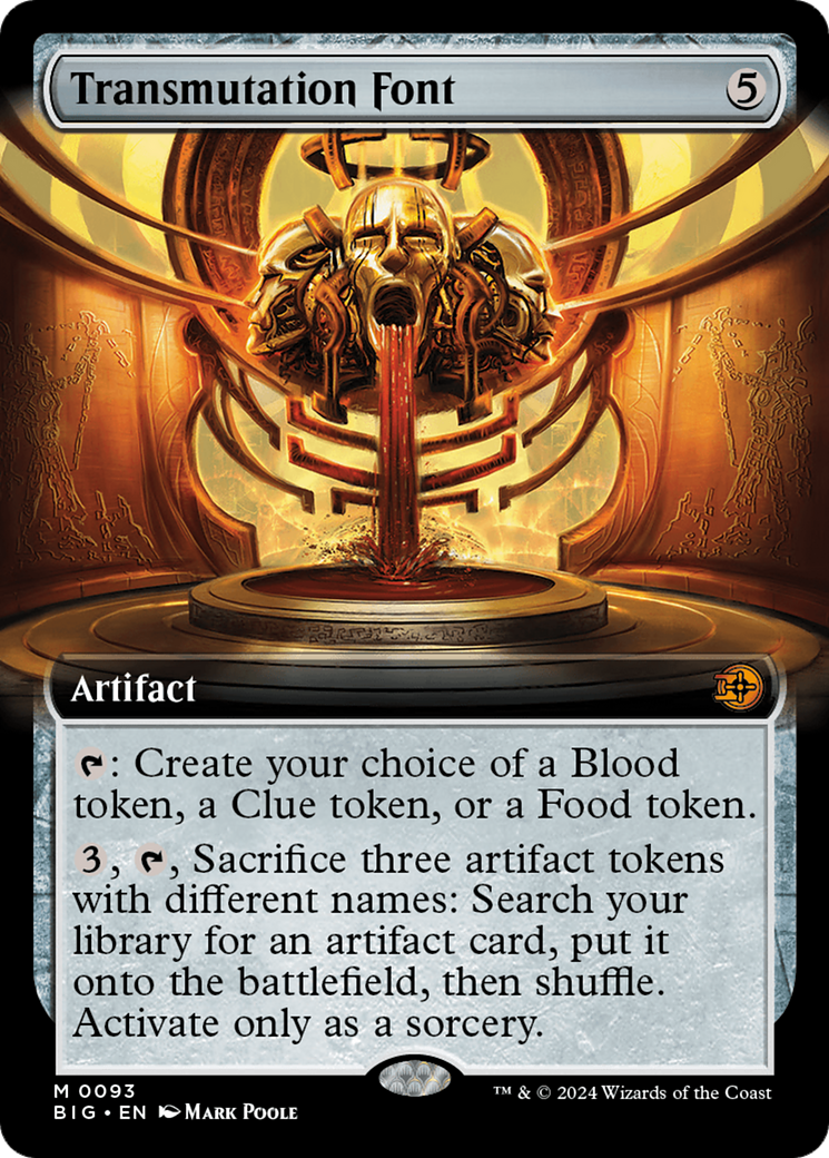 Transmutation Font (BIG-093) - The Big Score: (Extended Art) Foil