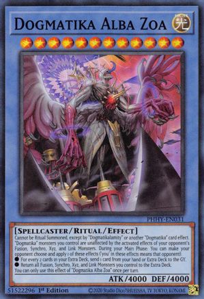 Dogmatika Alba Zoa (PHHY-EN031) - Photon Hypernova 1st Edition