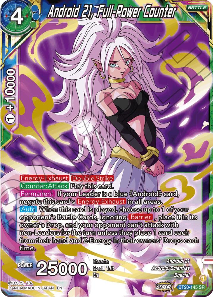 Android 21, Full-Power Counter / Super Rare / BT20