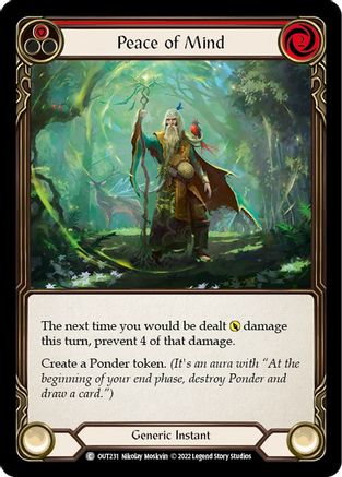 Peace of Mind (Red) (OUT231) - Outsiders Rainbow Foil
