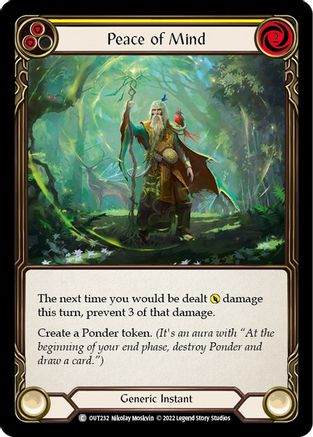 Peace of Mind (Yellow) (OUT232) - Outsiders Rainbow Foil