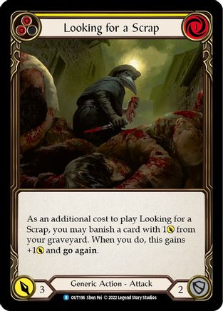 Looking for a Scrap (Yellow) (OUT196) - Outsiders