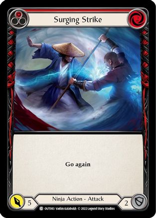 Surging Strike (Red) (OUT083) - Outsiders