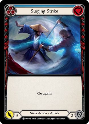 Surging Strike (Blue) (OUT085) - Outsiders