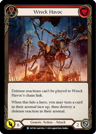Wreck Havoc (Red) (OUT198) - Outsiders Rainbow Foil