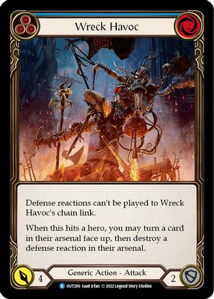 Wreck Havoc (Blue) (OUT200) - Outsiders Rainbow Foil