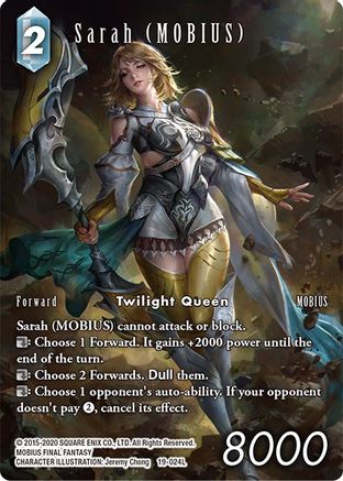 Sarah (MOBIUS) (19-024L) (Full Art) (19-024L) - From Nightmares Foil