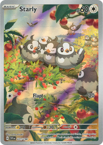 Starly - 221/198 / Illustration Rare / SV1