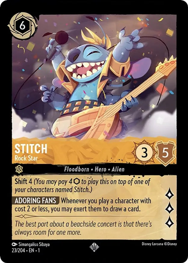 Stitch - Rock Star / Super Rare / LOR1