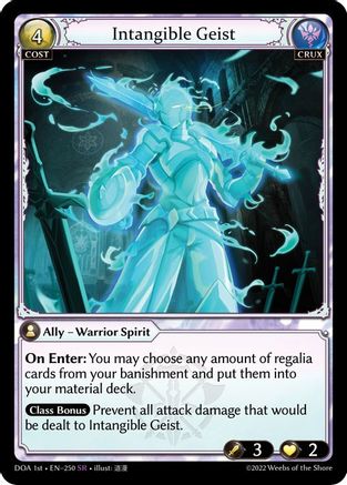 Intangible Geist (250) - Dawn of Ashes 1st Edition Foil