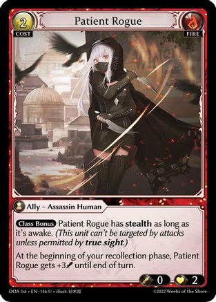 Patient Rogue (146) - Dawn of Ashes 1st Edition