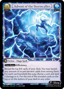 Advent of the Stormcaller / Super Rare / DOA Alter