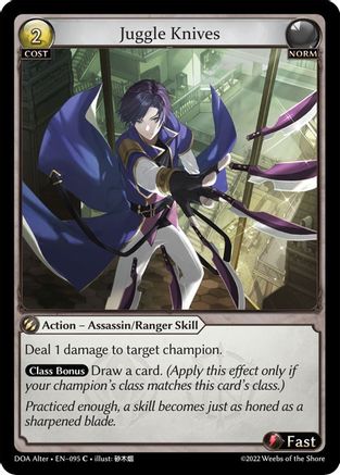 Juggle Knives (095) - Dawn of Ashes Alter Edition