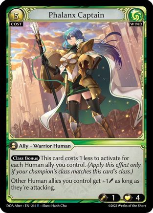Phalanx Captain (216) - Dawn of Ashes Alter Edition