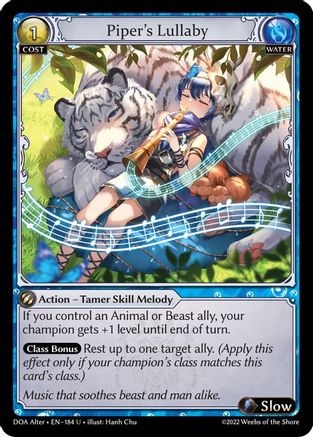 Piper's Lullaby (184) - Dawn of Ashes Alter Edition Foil