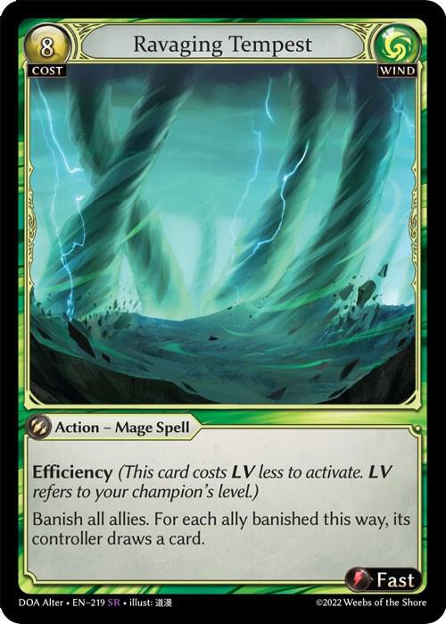 Ravaging Tempest / Super Rare / DOA Alter