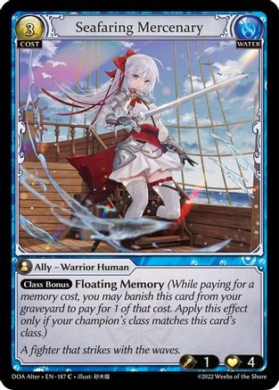 Seafaring Mercenary (187) - Dawn of Ashes Alter Edition Foil