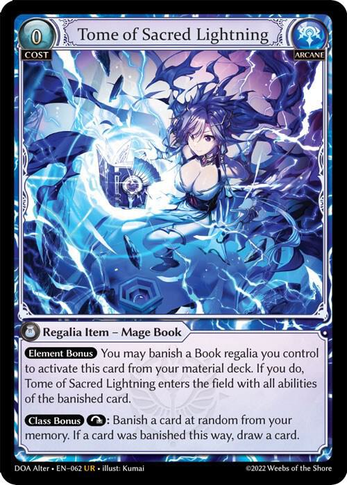 Tome of Sacred Lightning / Ultra Rare / DOA Alter