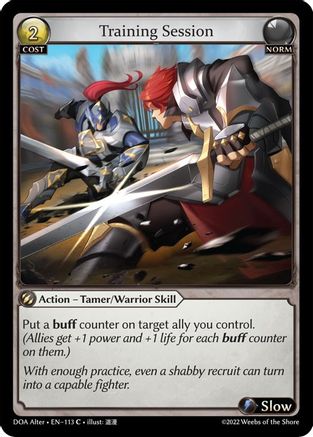 Training Session (113) - Dawn of Ashes Alter Edition
